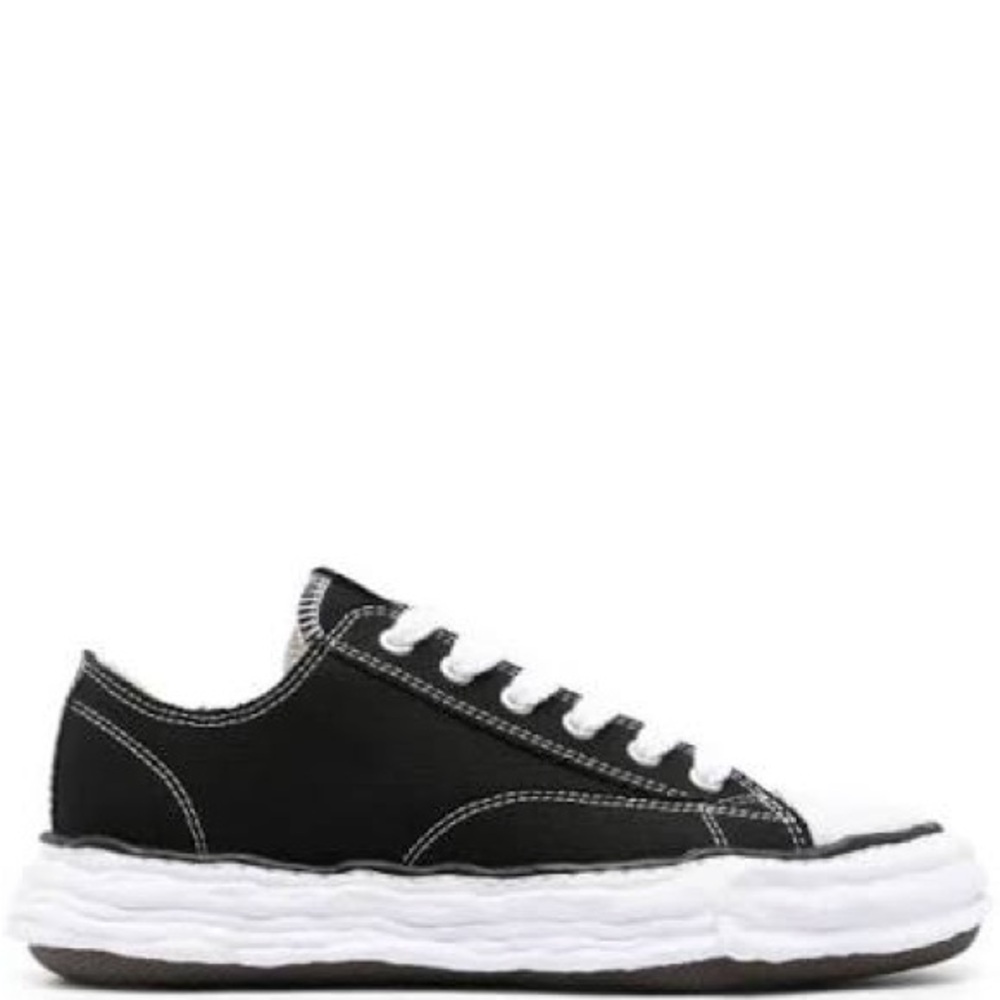 Sleek Black and White Sneakers